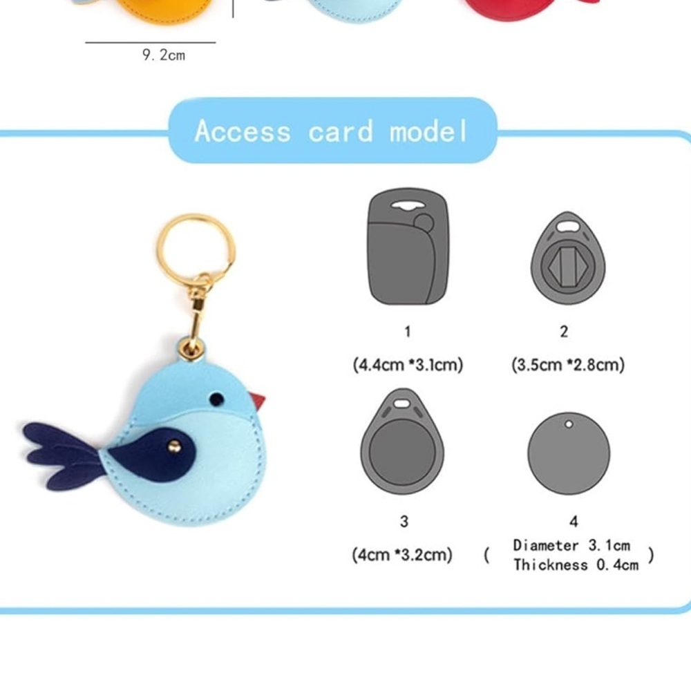 Pink bird purse charm/keychain/smart tag holder! - Picture 3 of 5